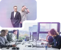 Image of the founders and the team